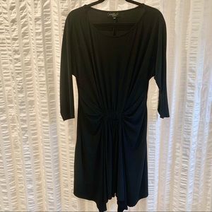 ABS collection Cinched black Jersey dress